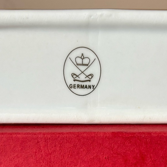 NEW Poppy Themed Napkin Holder Fine China Kosenberg Germany - Picture 8 of 11